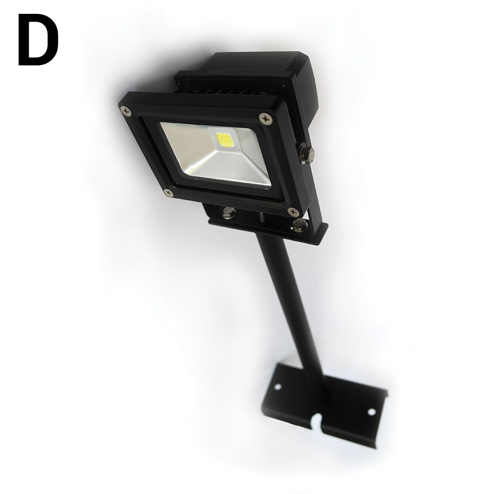 1x Black Ground Spike Mount for LED Floodlights Having Mounting Brackets to Rear 